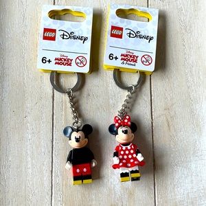 Mickey & Minnie Disney Lego Keychains